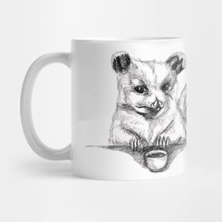 Elegant Animal Opossum Mug